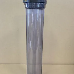 20” SLIM HOUSING CLEAR 1,0” BRASS PORTS
