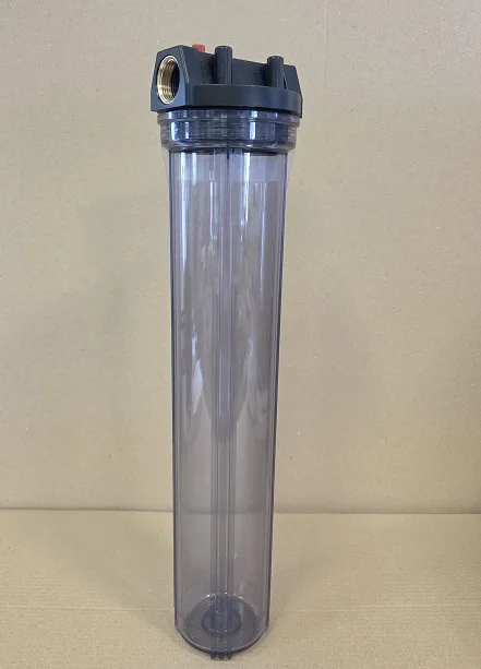 20” SLIM HOUSING CLEAR 1,0” BRASS PORTS