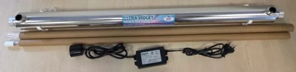 UV Filter LUXE STYLE AISI-304 In-Out 3/4'' 55W NEW-24 2,7T/h D/length 63,5/960mm with SOUND Ballast