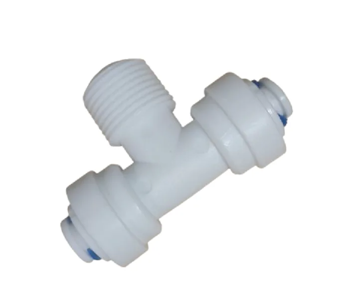 QCF-007B-T 1/4'' tube - 3/8'' thread male - 1/4'' tube ( Bag 20 pcs )