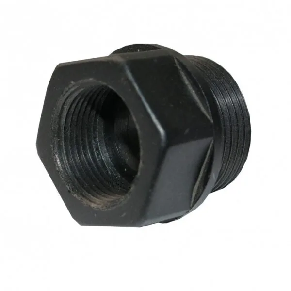 Plastic fitting 1"M x 1/2"F