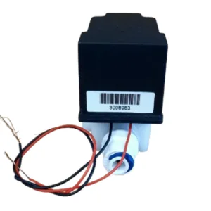 QCF Auto Flush Solenoid Valve 24V, with flow restrictor 300-350ml 1/4''-1/4” tube for RO 75/100 FLOW