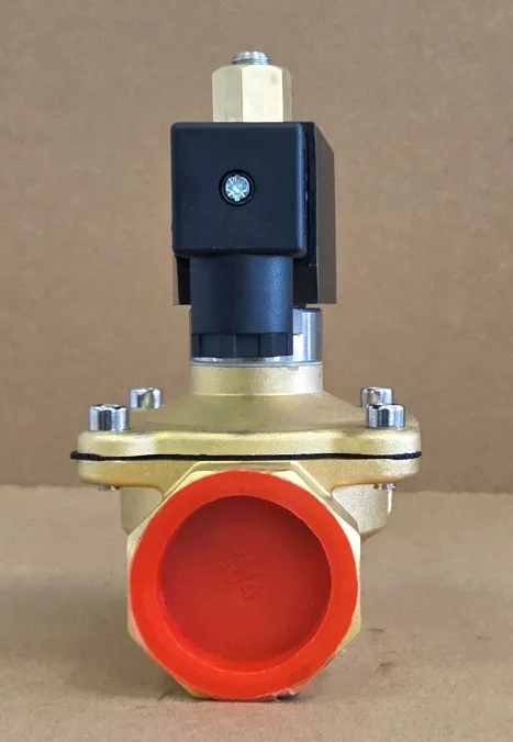 Solenoid 220V Brass Ports 1,25" Normal OPEN