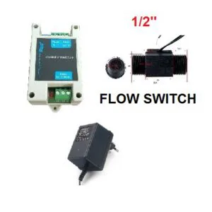 UV FILTER ON-OFF POWER AUTO SWITCH System WITH FLOW SENSOR 1/2'' ( plastic flow sensor )