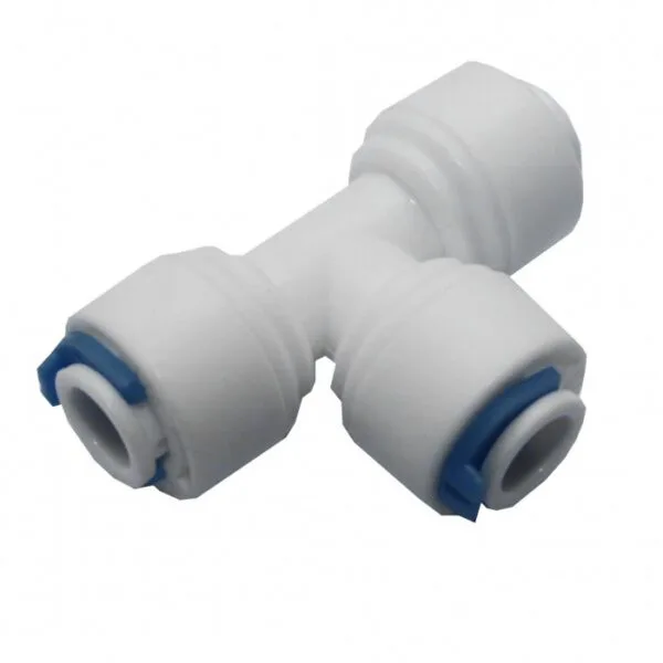QCF-009A-T 1/4'' tube - 1/4'' tube - 1/4'' tube ( Bag 20 pcs )