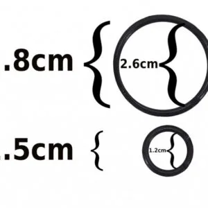 Rubbers set for Simple faucet 3 in 1 GLAZED (2 pcs Big and 2 pcs. Small)
