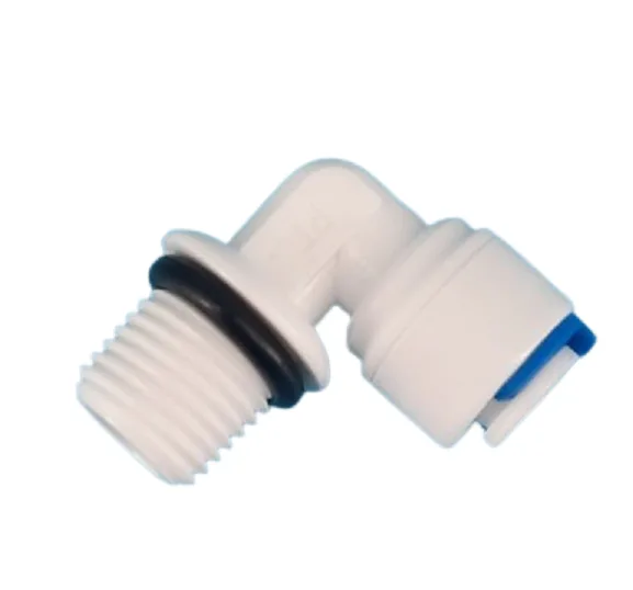 QCF-002-L 1/4'' tube - 1/4'' thread male with O'ring ( Bag 20 pcs )