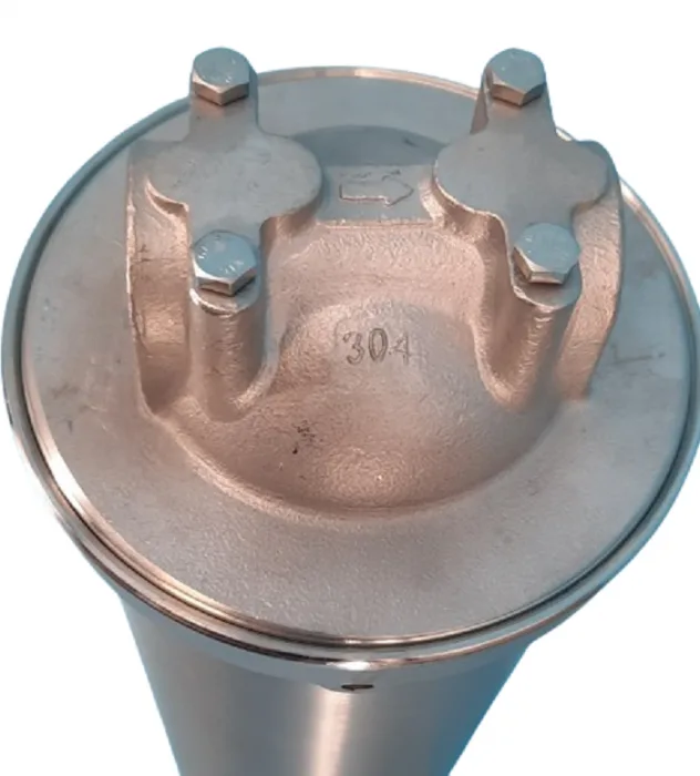 20" BB SS-304 Housing with SS-304 Head 1,0" In-Out/ Wrench/bracket, T=5-70C, P<6 Bar