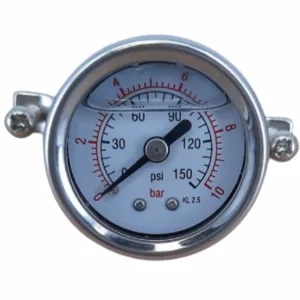 OIL Pressure Meter 1,5” with Metal bracket for RO Stable Pressure QCF 1/4''