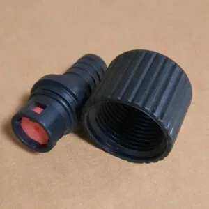 Drain Connector F116/117 with Red DLFC & Thread Nut