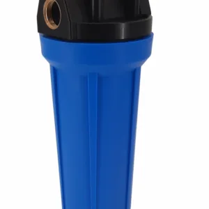 Housing BLUE 10'' IN-OUT 3/4'' Brass Port with Wrench and Bracket, Tmax=38C ,Pmax=4,5Bar
