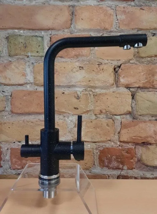 Kitchen faucet STANDART 3 in 1 BLACK GRANIT Article 202 BL-GR SS-304