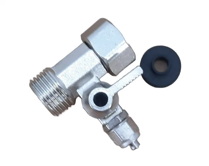 1/2'' x 1/4'' x 1/2'' METAL feed water connector together with Valve 1/4'' THREAD