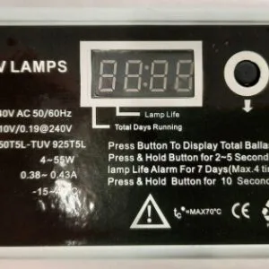 Transformer for UV 6W-55W LUXE STYLE with TIMER