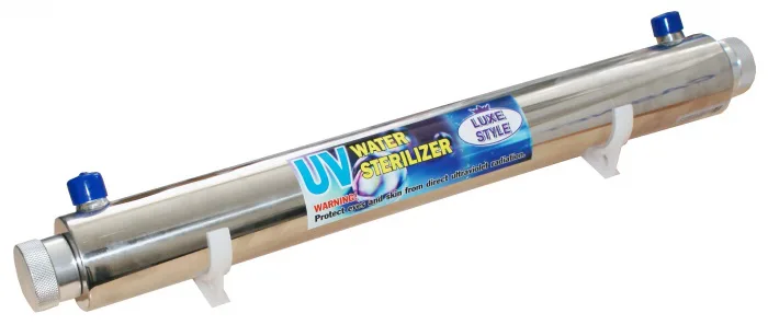 UV filter with lamp LUXE STYLE 25W 1/2'' IN-OUT, 1,1t/h max WITH TIMER TRANS., FULL BOX 6 pcs.