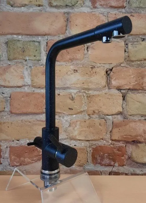 Kitchen faucet STANDART 3 in 1 BLACK GRANIT Article 202 BL-GR SS-304