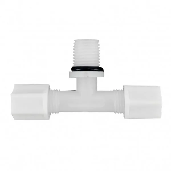 JF-007-T 1/4" tube - 1/4" thread male - 1/4" tube