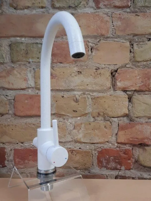Kitchen faucet CLASSIC 3 in 1 WHITE GRANIT Article 201 WH-GR SS-304