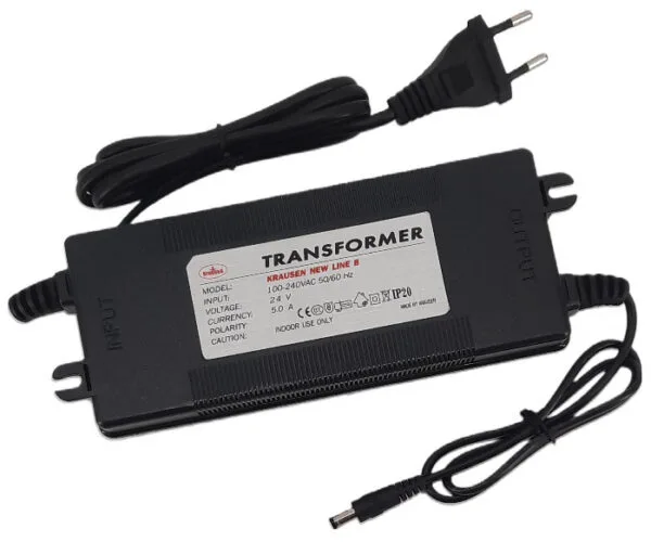 Transformer KRAUSEN NEW LINE B/C 24V, 5.0A with round connector