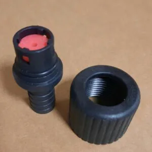 Drain Connector F116/117 with Red DLFC & Thread Nut