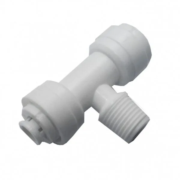 QCF-007B-T 3/8'' tube - 1/4'' thread male - 1/4'' tube ( Bag 20 pcs )