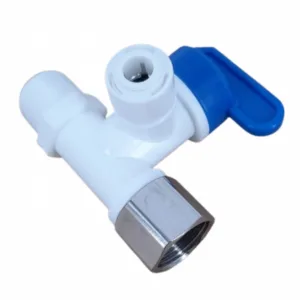 High Quality Plastic Feed Water Connector 3/8” * 3/8” with Valve 1/4”