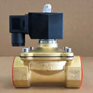 Solenoid 220V Brass Ports 1,25" Normal CLOSE