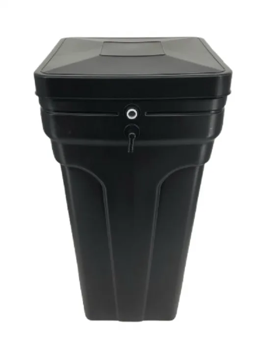 Salt Tank 100 Lit Brine Valve Model D -Black (39,8x39,8x83h cm)