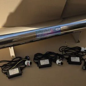 UV filter with 3 lamps LUXE STYLE 55W = 165W, 1,5'', 8.1t / h max with Grounding Transformer
