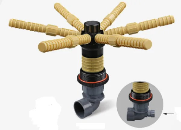 Six-horn Distributor 6600- 30”Side Connection 63 mm
