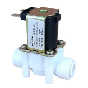 QCF Solenoid Valve 24V 3/8" tube - 3/8" tube