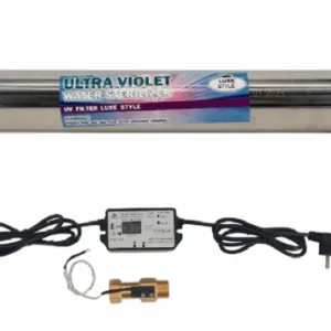 UV Filter 25W Luxe Style In-Out 1/2” with Auto On-Off Power by Flow Sensor 1,1 T/h