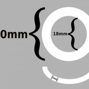 White Rubber O'rings 20*18*2mm (10pcs./bag)