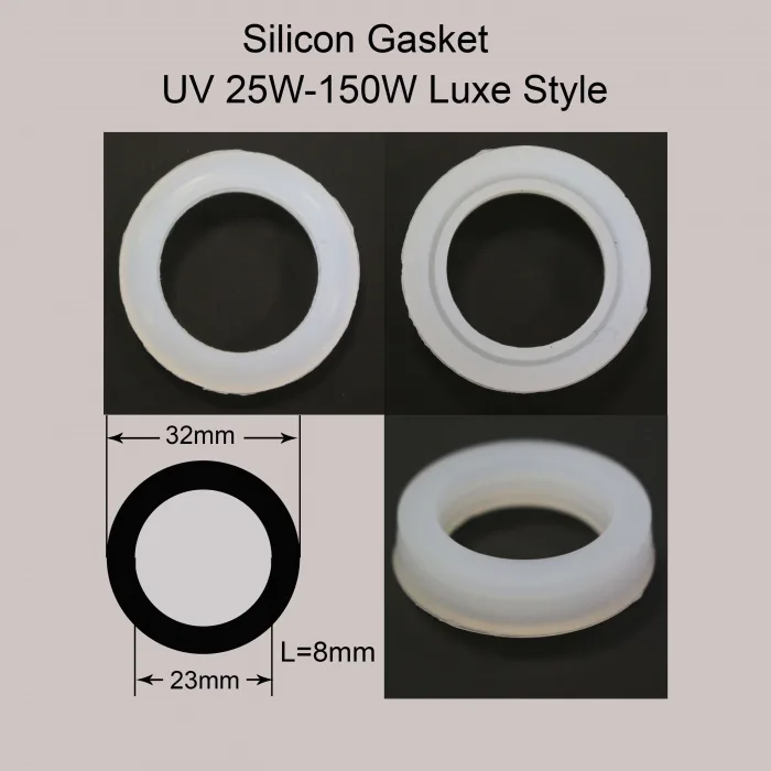 Silicon gasket for UV 25W-150W LUXE STYLE / 75W PHILIPS