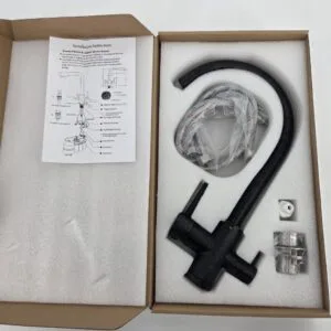 Kitchen faucet CLASSIC 3 in 1 BLACK GRANIT Article 201 BL-GR SS-304