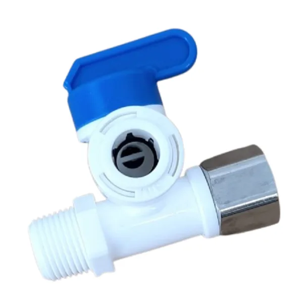 High Quality Plastic Feed Water Connector 3/8” * 3/8” with Valve 3/8”