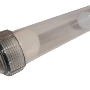 Empty Cartridge Inline 2.0'' CLEAR 1/4'' QUICK