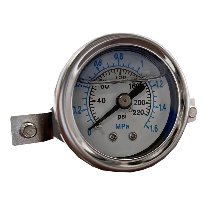 OIL Pressure Meter 1.6'' with STEEL quick connector 1/4''
