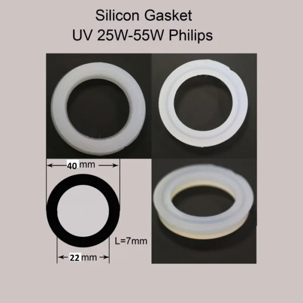 Silicon gasket for PHILIPS UV 25W-55W