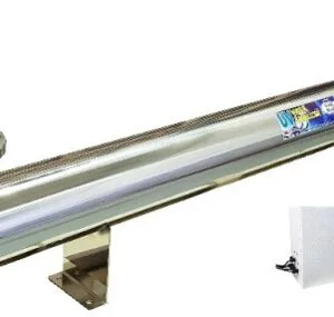 UV filter with 4 lamps LUXE STYLE 150W = 600W, 3'' flange, 32 t/h max + transf.box