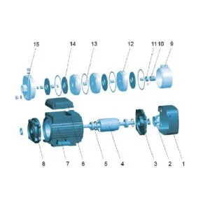 Krausen Delivery Pump 3 m.cub/h 220 V for Industrial RO-6000