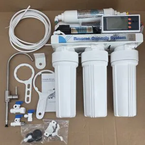 RO System 200 LCD with TDS*2, SS-304 QCF Faucet ( without RO Tank) / RO memb. x 1 pcs