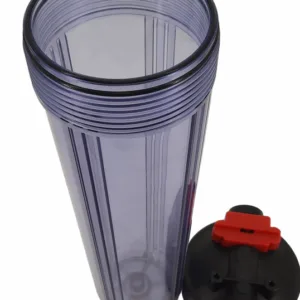 Housing BB 20"CLEAR/RedLid/2*O-Ring/1"BrassPort/Wren/brack/5-30C/<4Bar