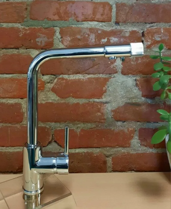 Kitchen Faucet 3 IN 1 STANDARD 1 HANDLE + 1 KNOB GLAZED Article 202-1 GL