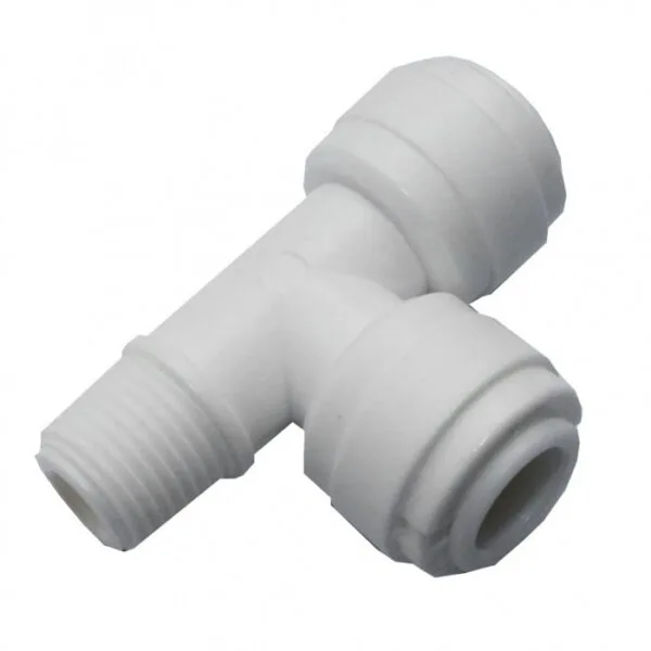 QCF-008-T 3/8'' tube - 3/8'' tube- 1/4'' thread male ( Bag 20 pcs )