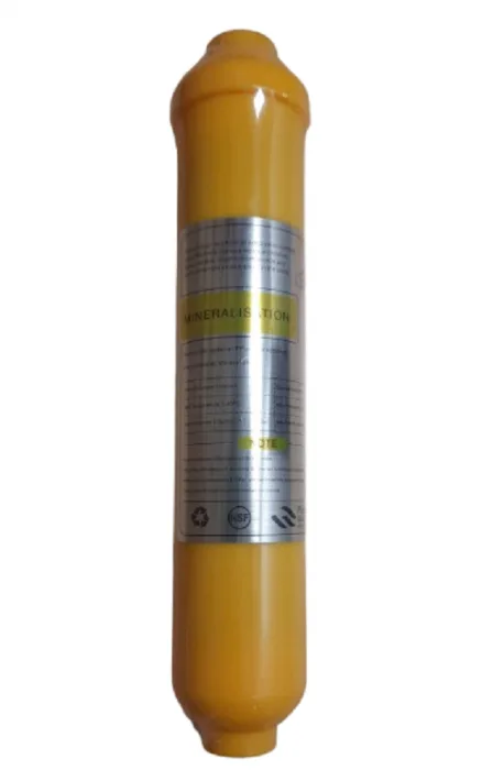 Inline 2,0'' THREAD 1/4" YELLOW BODY Mineralization Filter Luxe Style - "T"