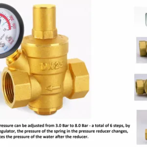 Brass Pressure Reducing valve 1,5" F-F Ports