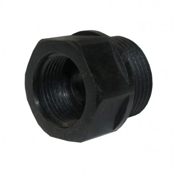 Plastic fitting 1"M x 3/4"F