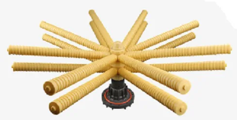 Bottom Distrib.16-horns with Flange 6", horn length 575mm, diam.53mm, connector 90mm for FRP 58"-63'