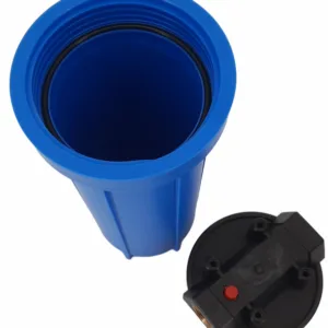 Housing BLUE 10'' IN-OUT 3/4'' Brass Port with Wrench and Bracket, Tmax=38C ,Pmax=4,5Bar